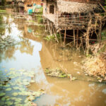 Vesnice při jezeře Tonlé Sap